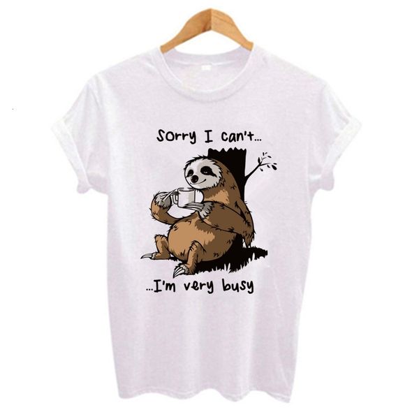 woman shirt womens designer cartoon sloth print t shirt plus size casual short sleeve cute style tumblr short tshirts camiseta mujer, White
woman shirt womens designer cartoon sloth print t shirt plus size casual short sleeve cute style tumblr short tshirts camiseta mujer, White