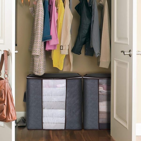 large capacity storage bag with reinforced handle upgrade fabric for clothes, comforters, blankets, bedding, breathable foldable
large capacity storage bag with reinforced handle upgrade fabric for clothes, comforters, blankets, bedding, breathable foldable