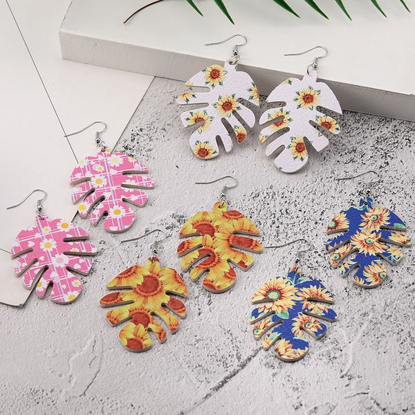 fashion leaf leather earrings hollow leaf fish bone pattern earring sunflower print faux leather dangle earring for women party jewelry gift, Golden
fashion leaf leather earrings hollow leaf fish bone pattern earring sunflower print faux leather dangle earring for women party jewelry gift, Golden