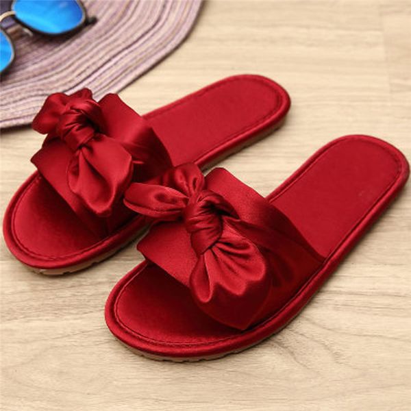 women satin slides slippers 2020 fashion bowknot casual flip flops sandals summer soft slides flip flops beach flat shoes #40, Black
women satin slides slippers 2020 fashion bowknot casual flip flops sandals summer soft slides flip flops beach flat shoes #40, Black