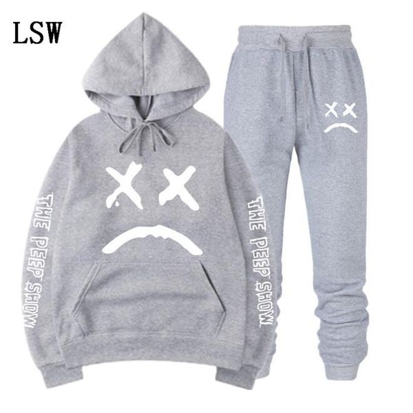 new tracksuit men 2 piece hoodies+pants fall / winter lil peep hoodies sweatshirts suit male jogging tracksuits el-1, Gray
new tracksuit men 2 piece hoodies+pants fall / winter lil peep hoodies sweatshirts suit male jogging tracksuits el-1, Gray