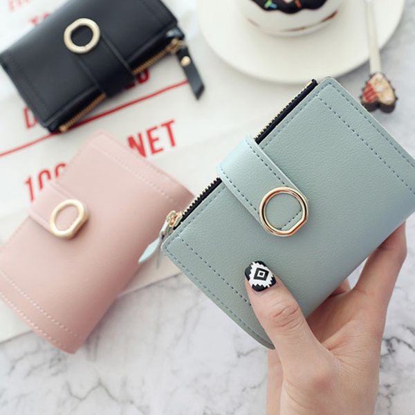 womens wallets and purses fashion short style pure color lovely coin card holder portfel damski billetera mujer ladies wallet, Red;black
womens wallets and purses fashion short style pure color lovely coin card holder portfel damski billetera mujer ladies wallet, Red;black