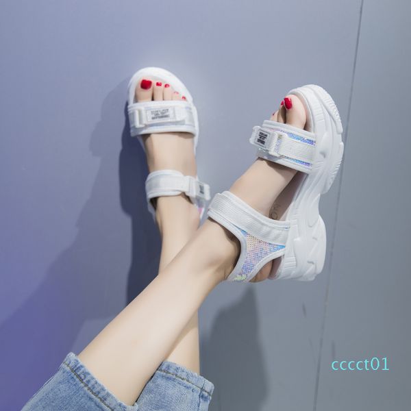 2020 thick bottom wild female summer new wedge heel high-heeled sports increased fairy cool beach ct01, Black
2020 thick bottom wild female summer new wedge heel high-heeled sports increased fairy cool beach ct01, Black