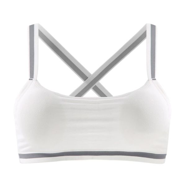 teenage girl stripes criss cross straps sports bra wireless ribbed knit cotton underwear padded stretch seamless bralette 8-12t, Camo
teenage girl stripes criss cross straps sports bra wireless ribbed knit cotton underwear padded stretch seamless bralette 8-12t, Camo