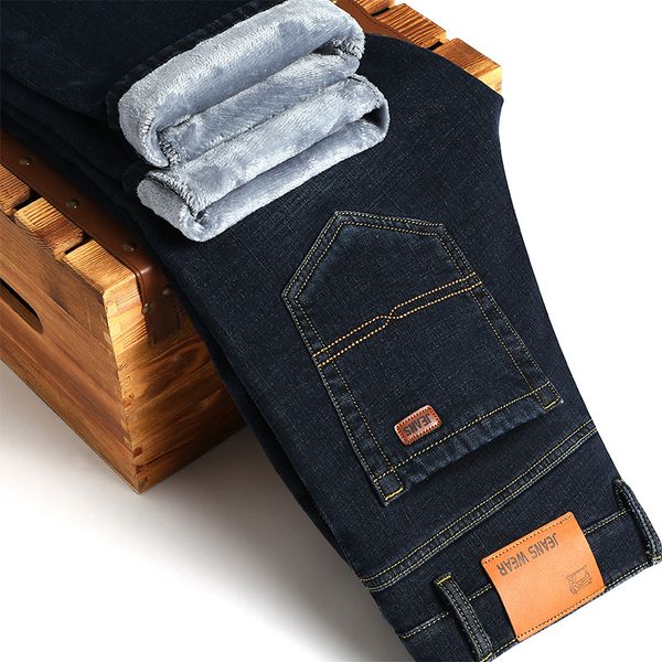 winter jeans men warm jeans fleece velvet 2017 solid men's classic blue europe america business casual pants 38 40, Black
winter jeans men warm jeans fleece velvet 2017 solid men's classic blue europe america business casual pants 38 40, Black
