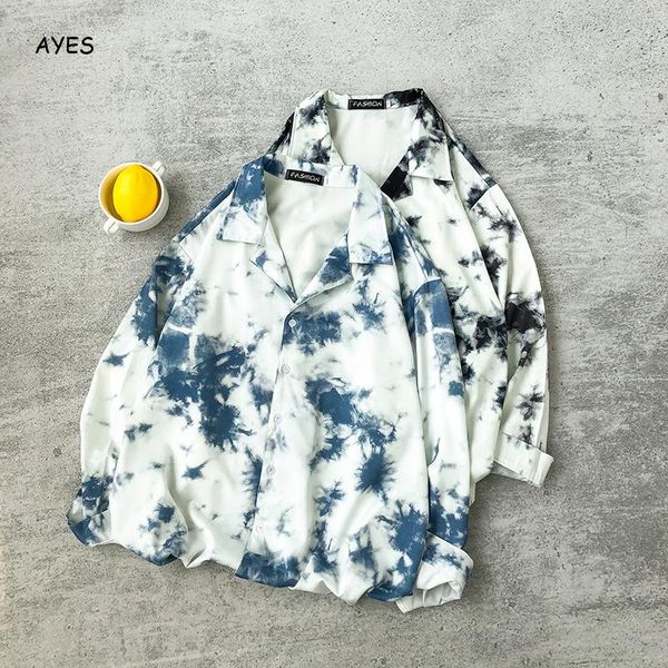 men tie dye shirt male long sleeve button up turn down collar shirt fresh simple casual shirts man harajuku loose shirts new, White;black
men tie dye shirt male long sleeve button up turn down collar shirt fresh simple casual shirts man harajuku loose shirts new, White;black