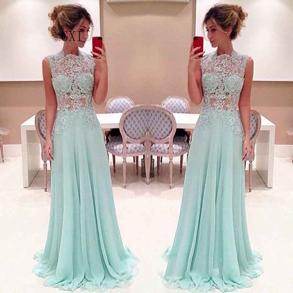 mint green evening dresses long chiffon a-line see through lace floor length formal party gowns evening dress vestidos, Black;red
mint green evening dresses long chiffon a-line see through lace floor length formal party gowns evening dress vestidos, Black;red
