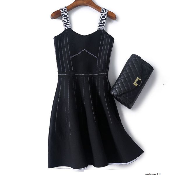 womens designer mall quality ol commuter knit autumn temperament back zipper letter suspender skirt tide erdi, Black;gray
womens designer mall quality ol commuter knit autumn temperament back zipper letter suspender skirt tide erdi, Black;gray