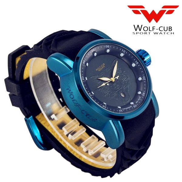 wolf-cub american latest men design original stainless steel large dial 30 meters waterproof, Slivery;brown
wolf-cub american latest men design original stainless steel large dial 30 meters waterproof, Slivery;brown