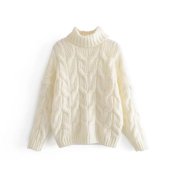 chic womens high collar loose wool blend sweater pullover girls winter blouse, White;black
chic womens high collar loose wool blend sweater pullover girls winter blouse, White;black