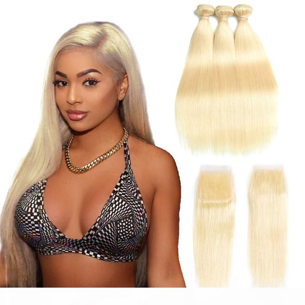 #613 bundles with lace frontal honey blonde color brazilian straight remy hair weave 3 bundles with 13*4 frontal 4x4 lace closure, Black;brown
#613 bundles with lace frontal honey blonde color brazilian straight remy hair weave 3 bundles with 13*4 frontal 4x4 lace closure, Black;brown