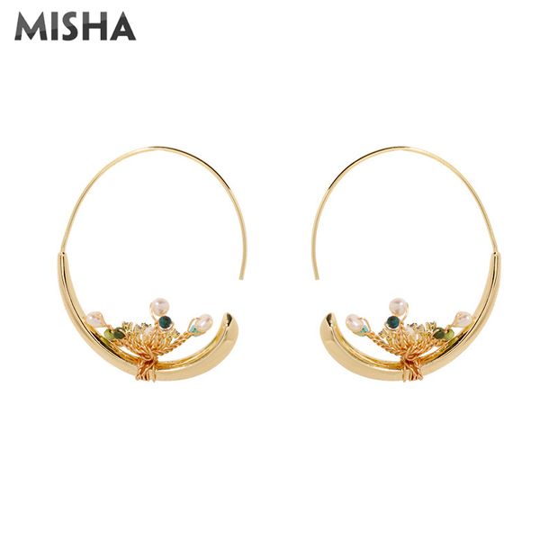 misha new earring women flower design natural pearl earrings earbobs hoop earring jewelry gifts for girls 2356, Golden;silver
misha new earring women flower design natural pearl earrings earbobs hoop earring jewelry gifts for girls 2356, Golden;silver