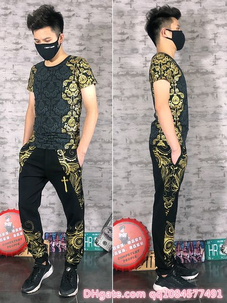 summer mens спортивный костюм maserati печатный мужчины маленький круглый воротник пуловер с короткими рукавами и повседневные брюки jogger, Gray
summer mens спортивный костюм maserati печатный мужчины маленький круглый воротник пуловер с короткими рукавами и повседневные брюки jogger, Gray