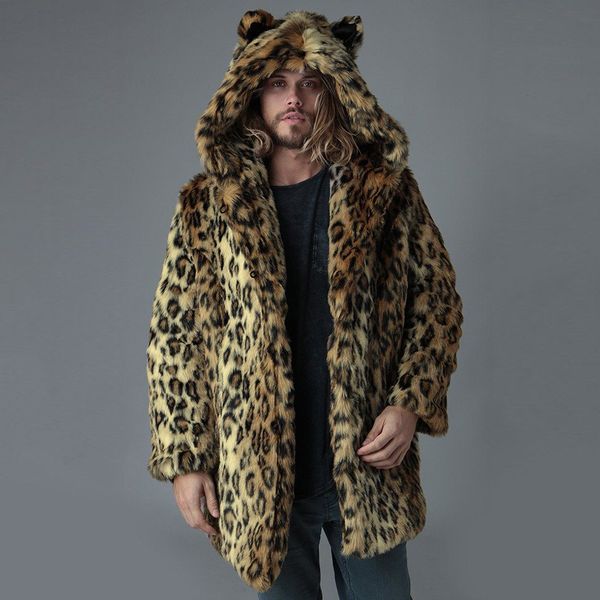 big size leopard mens faux fur jackets 2020 new fashion keeping warm thick hooded coat outwear overcoat manteau homme hiver, Black
big size leopard mens faux fur jackets 2020 new fashion keeping warm thick hooded coat outwear overcoat manteau homme hiver, Black