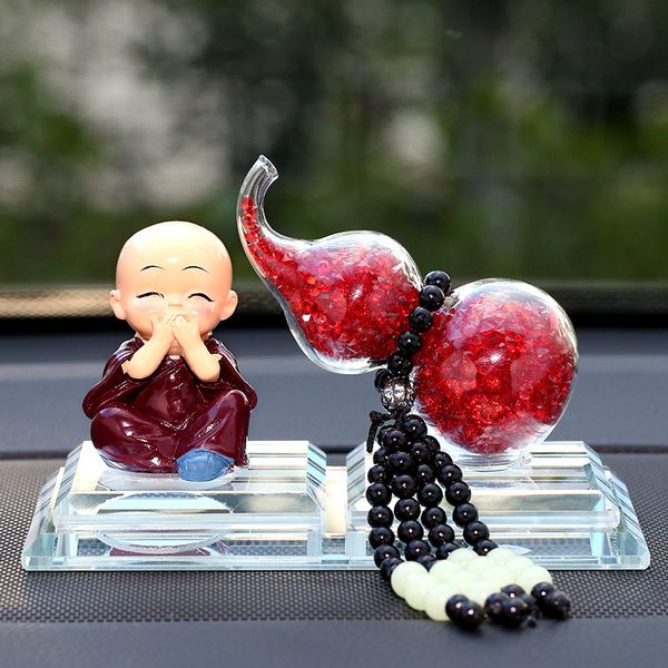 lovely resin little monk crystal glass gourd car decoration crafts gift car perfume seat ornaments interior trim supplies
lovely resin little monk crystal glass gourd car decoration crafts gift car perfume seat ornaments interior trim supplies