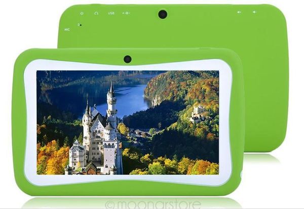 

Дети Марка Tablet PC 7" Quad Core детей таблетки Android 4.4 ALLWINNER A33 Google плеер WiFi + большой динами