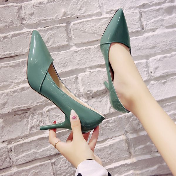 autumn new fashion wild high heels stiletto small fresh single shoes concise elegant women's shoes temperament party dress pumps, Black
autumn new fashion wild high heels stiletto small fresh single shoes concise elegant women's shoes temperament party dress pumps, Black