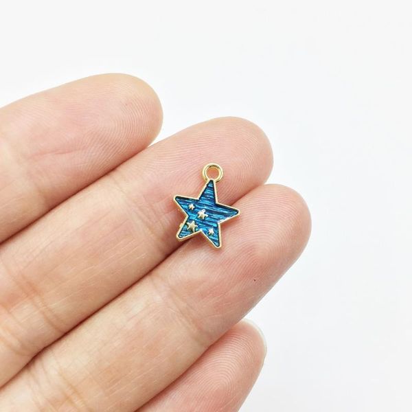 eruifa 10pcs 10mm blue epoxy lovely tiny star zinc alloy charms pendant jewelry diy handmade earrings.bracelet, necklae 2 colors, Bronze;silver
eruifa 10pcs 10mm blue epoxy lovely tiny star zinc alloy charms pendant jewelry diy handmade earrings.bracelet, necklae 2 colors, Bronze;silver