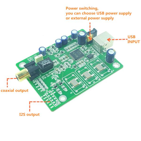 new xmos xu208 usb to coaxial dac digital interface / i2s support dsd dop / hifi audio/ option upgrade to 0.1ppm tcxo
new xmos xu208 usb to coaxial dac digital interface / i2s support dsd dop / hifi audio/ option upgrade to 0.1ppm tcxo