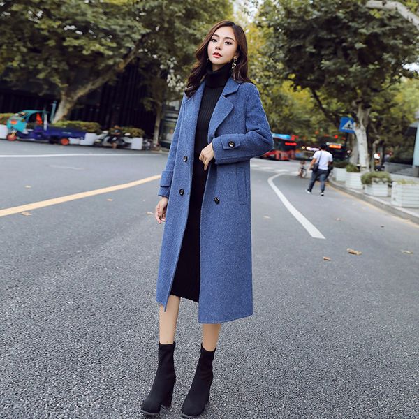 2019 long thick winter coat women korean double breasted modis solid coats and jackets autumn new arrival, Black
2019 long thick winter coat women korean double breasted modis solid coats and jackets autumn new arrival, Black