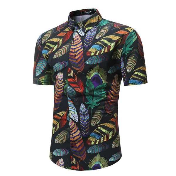 men leaves long sleeve shirt mens luxury casual floral slim fit short sleeve casual shirts, White;black
men leaves long sleeve shirt mens luxury casual floral slim fit short sleeve casual shirts, White;black