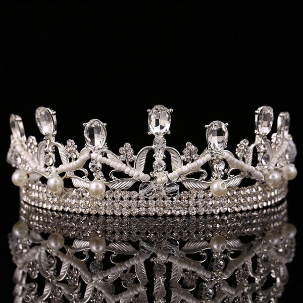 luxury gold crystal tiaras bridal headpiece prom crown hair ornaments wedding jewelry accessories halloween costumes, Golden;white
luxury gold crystal tiaras bridal headpiece prom crown hair ornaments wedding jewelry accessories halloween costumes, Golden;white