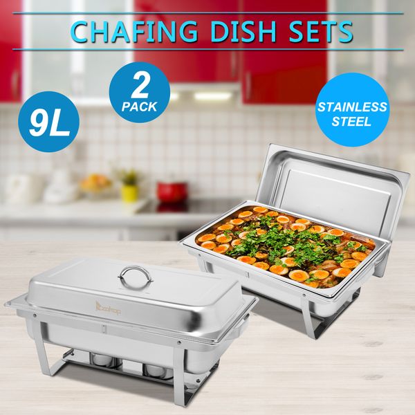 9l single pot two set stainless steel rectangular buffet stove food box food warmersc seller
9l single pot two set stainless steel rectangular buffet stove food box food warmersc seller