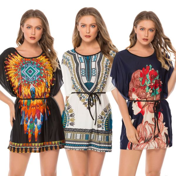 женская дизайнерская богемная печатная одежда большого размера dressh, Black;gray
женская дизайнерская богемная печатная одежда большого размера dressh, Black;gray