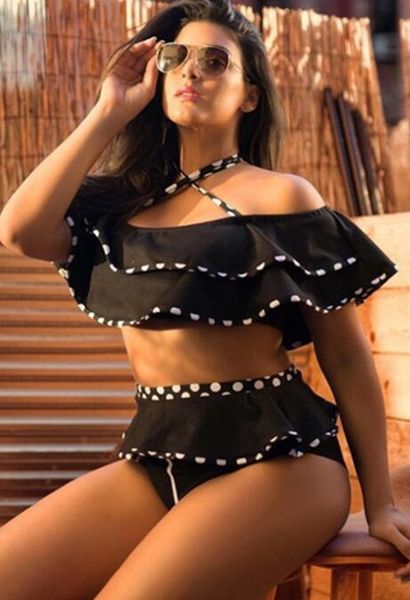 plus lotus shoulder swimwear women's large fat woman solid color one piece bikini swim wear
plus lotus shoulder swimwear women's large fat woman solid color one piece bikini swim wear