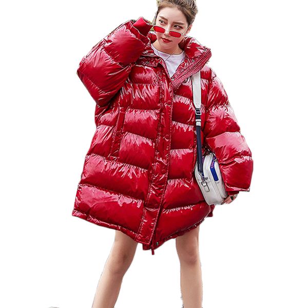 2019 plus размер сыпучие puffer jacket женщины одежда зимнее пальто толстый теплый хлопок parka корейский светлый металл красный outwear, Black
2019 plus размер сыпучие puffer jacket женщины одежда зимнее пальто толстый теплый хлопок parka корейский светлый металл красный outwear, Black