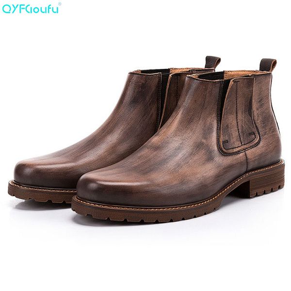 qyfcioufu men boots ankle boots fashion genuine leather quality slip ons martins ing, Black
qyfcioufu men boots ankle boots fashion genuine leather quality slip ons martins ing, Black