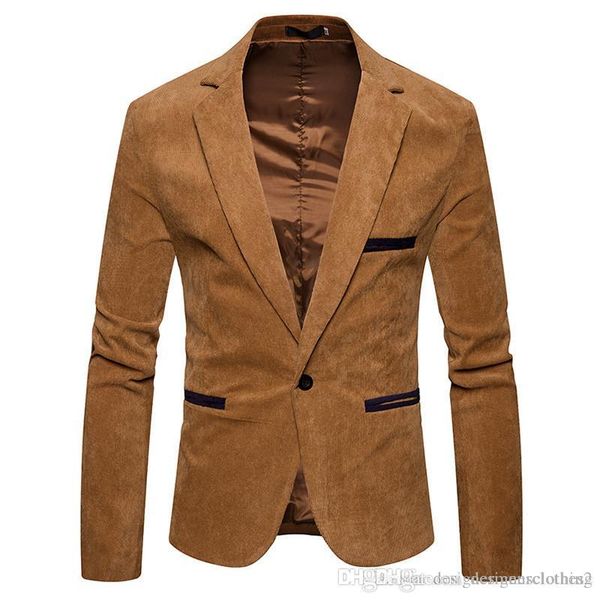 v neck long sleeve mens corduroy blazer fashion single button solid color mens suits jacket spring male apparel, White;black
v neck long sleeve mens corduroy blazer fashion single button solid color mens suits jacket spring male apparel, White;black