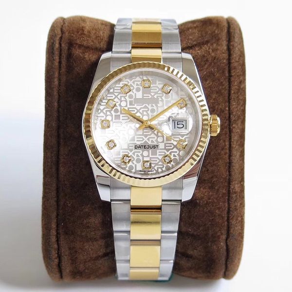 new model high-quality men's two-color automatic mechanical datejust 41mm printed dial engraved sapphire date men's wristwatch, Slivery;brown
new model high-quality men's two-color automatic mechanical datejust 41mm printed dial engraved sapphire date men's wristwatch, Slivery;brown