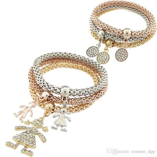 2016 fashion elastic 3 colors bracelets 3 pieces set circle&girl charm bangle male female crystal bracelets for jewelry, Golden;silver
2016 fashion elastic 3 colors bracelets 3 pieces set circle&girl charm bangle male female crystal bracelets for jewelry, Golden;silver