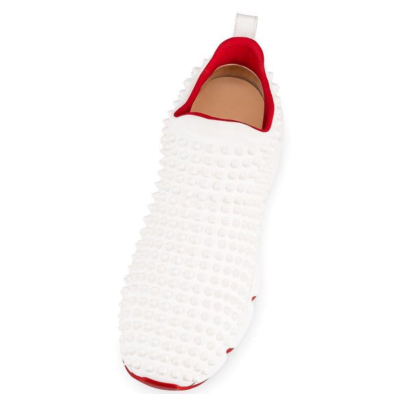 white spike sock sneaker men luxury casual shoes women low flat shoes with red bottom fashion pull-on style designer krystal spike, Black
white spike sock sneaker men luxury casual shoes women low flat shoes with red bottom fashion pull-on style designer krystal spike, Black