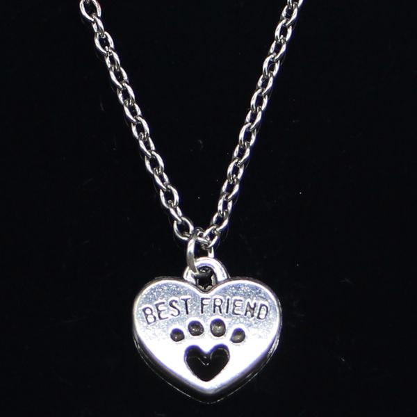 20pcs new fashion necklace 14x15mm heart friend silver pendants short long women men colar gift jewelry choker
20pcs new fashion necklace 14x15mm heart friend silver pendants short long women men colar gift jewelry choker