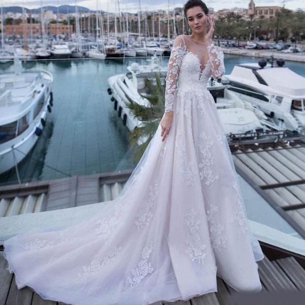 nora naviano 2020 new beach wedding dresses long sleeve lace appliques sweep train boho bridal gowns plus size robe de mariée, White
nora naviano 2020 new beach wedding dresses long sleeve lace appliques sweep train boho bridal gowns plus size robe de mariée, White
