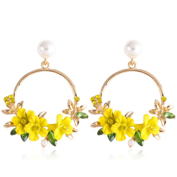 trendy cute pink flower earrings for women girls jewelry female rhinestone gold metal round circle drop earrings gifts brincos, Silver
trendy cute pink flower earrings for women girls jewelry female rhinestone gold metal round circle drop earrings gifts brincos, Silver