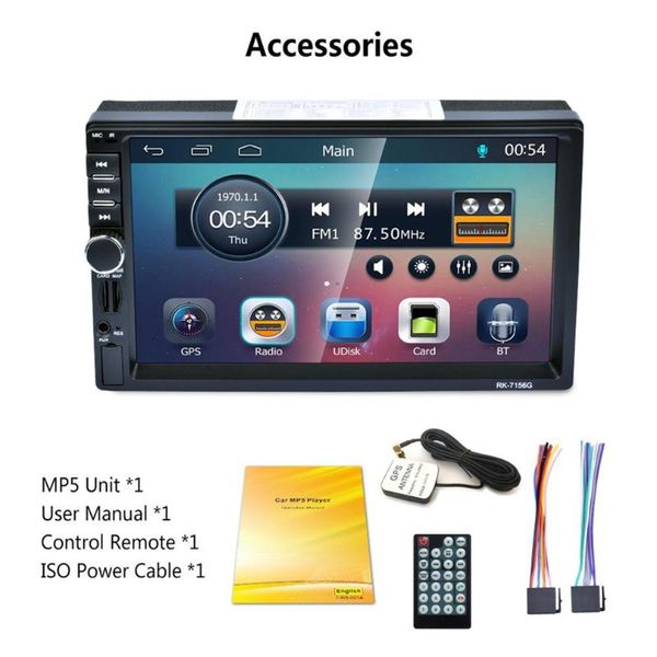 2din 7inch rk-7156g car mp5 bluetooth fm/rds car radio hd touch screen gps navigation multimedia player support usb tf
2din 7inch rk-7156g car mp5 bluetooth fm/rds car radio hd touch screen gps navigation multimedia player support usb tf
