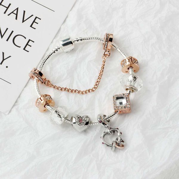 wholesale-cm charm beads bracelet 925 silver pandoa style bracelets heart to heart pendant accessories diy wedding jewelry valentine gift, Golden;silver
wholesale-cm charm beads bracelet 925 silver pandoa style bracelets heart to heart pendant accessories diy wedding jewelry valentine gift, Golden;silver
