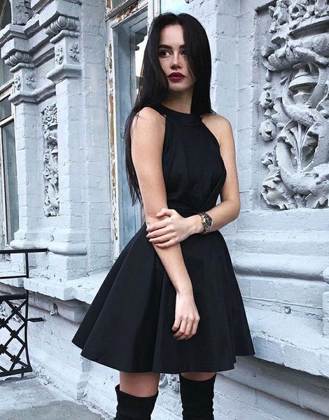 холтер коктейльные платья для вечеринок атласные ruched a-line homecoming платья с полой спиной мини короткие платья выпускного вечера плюс, Black
холтер коктейльные платья для вечеринок атласные ruched a-line homecoming платья с полой спиной мини короткие платья выпускного вечера плюс, Black