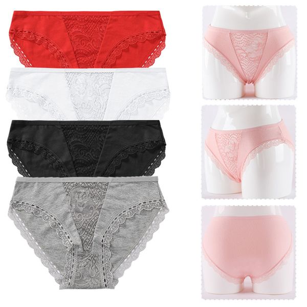 new lace panties for women girls underwear cotton panty soild briefs comfortable low-rise lingerie panties iminates, Black;white
new lace panties for women girls underwear cotton panty soild briefs comfortable low-rise lingerie panties iminates, Black;white