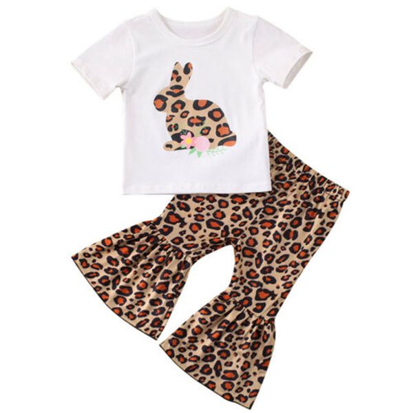 toddler baby girls clothes easter geometry pullover t-shirts leopard print flared pants 2pc newborn kids outfits, White
toddler baby girls clothes easter geometry pullover t-shirts leopard print flared pants 2pc newborn kids outfits, White