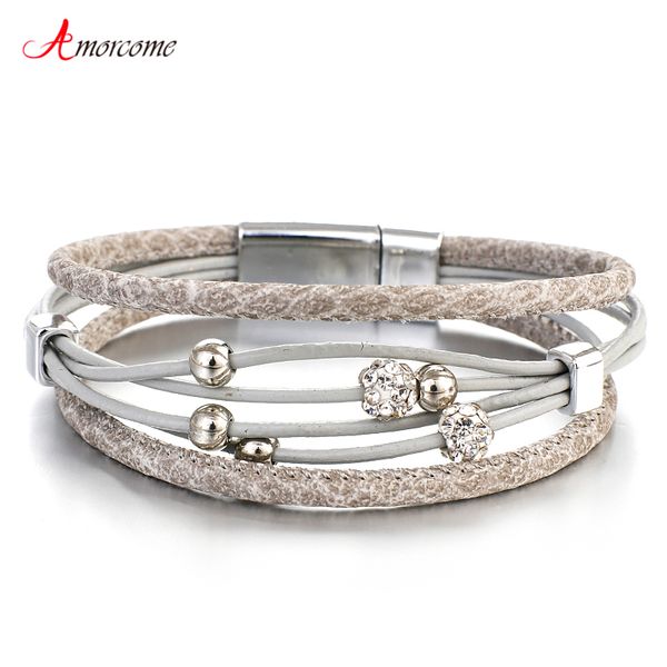 amorcome bead genuine leather fashion bracelets woman 2019 bohemian multilayer wrap boho bracelet & bangles femme jewelry, Golden;silver
amorcome bead genuine leather fashion bracelets woman 2019 bohemian multilayer wrap boho bracelet & bangles femme jewelry, Golden;silver