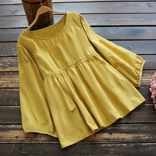elegant women's lace patchwork blouse zanzea 2020 high waist casual long sleeve blusas female o neck solid tunic plus size, White
elegant women's lace patchwork blouse zanzea 2020 high waist casual long sleeve blusas female o neck solid tunic plus size, White