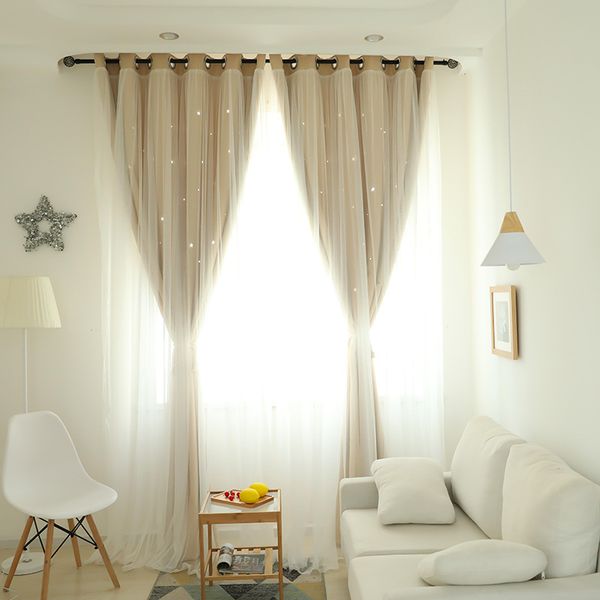 korean double hollowed-out star curtains for living room girls' bedroom romatic curtains for bedroom high-shading tulle cloth
korean double hollowed-out star curtains for living room girls' bedroom romatic curtains for bedroom high-shading tulle cloth