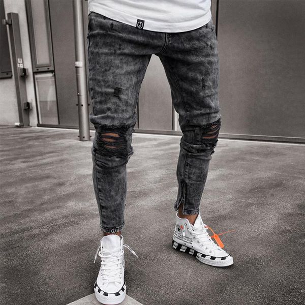 eves slim fit fashion men jeans summer dark gray destroyed ripped jeans for men patchwork designer hip hop pencil homme, Blue
eves slim fit fashion men jeans summer dark gray destroyed ripped jeans for men patchwork designer hip hop pencil homme, Blue