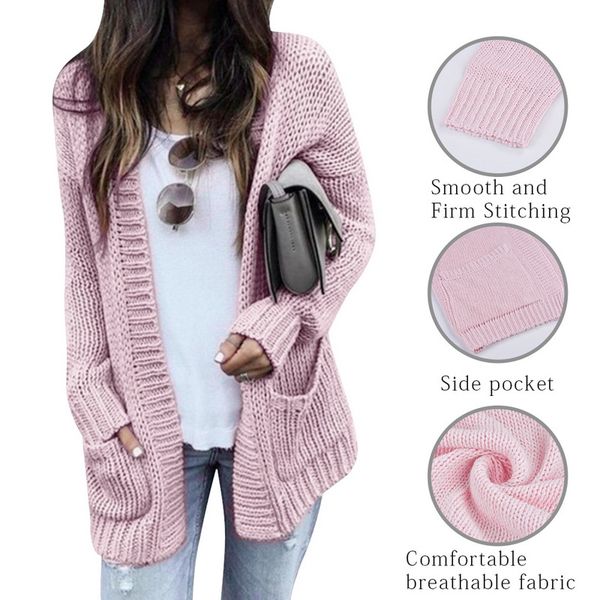 women's knits & tees autumn winter batwing long sleeve knitwears cardigan women smooth knitted sweater pocket design female jumper coat, White
women's knits & tees autumn winter batwing long sleeve knitwears cardigan women smooth knitted sweater pocket design female jumper coat, White