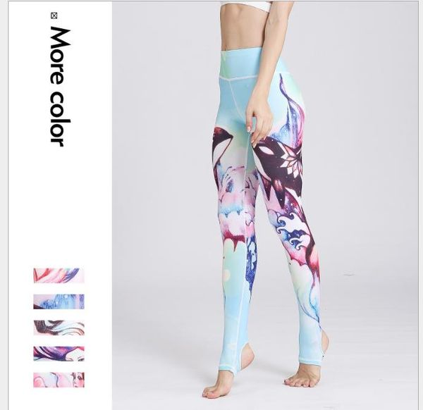 sports fitness yoga pants european and american digital fish series printed yoga pants slim running underpants, White;black
sports fitness yoga pants european and american digital fish series printed yoga pants slim running underpants, White;black