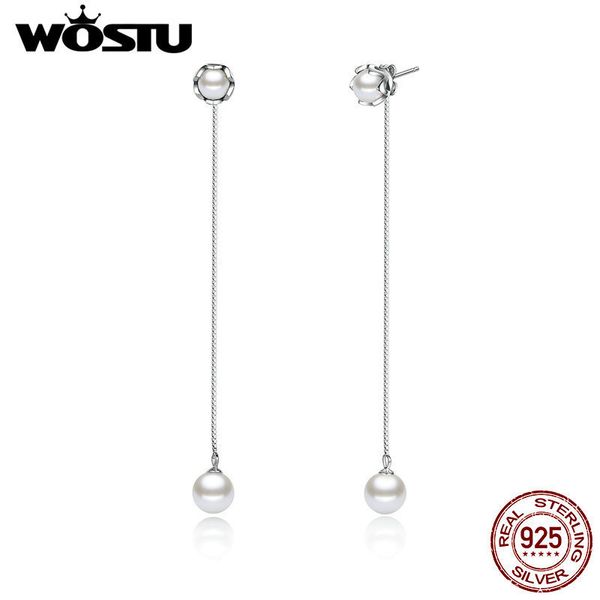 wostu роскошные 100% 925 стерлингового серебра падение серьги для женщин имитация ювелирные изделия перлы оригинальный подарок, Silver
wostu роскошные 100% 925 стерлингового серебра падение серьги для женщин имитация ювелирные изделия перлы оригинальный подарок, Silver